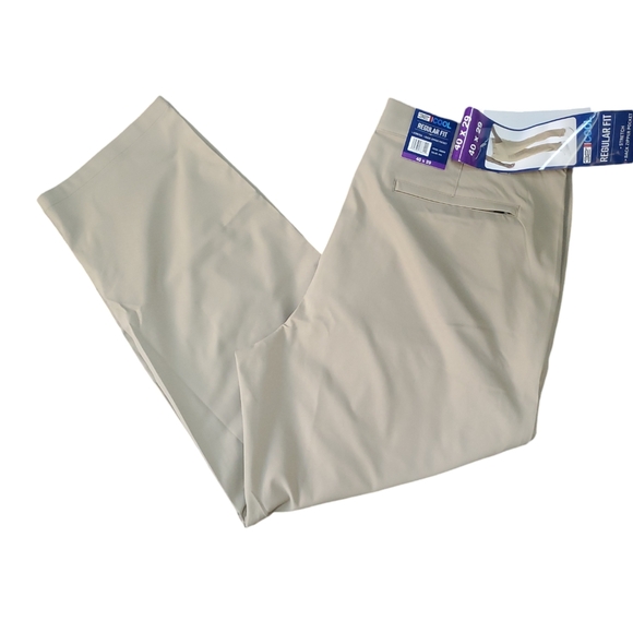 Men’s 32 Degrees Cool Regular Fit Stretch Performan Pant Tan Size 40x29 NWT - Picture 3 of 12